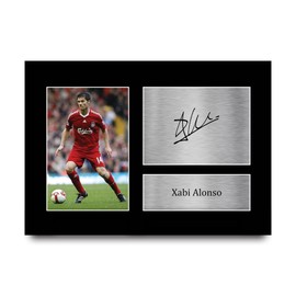 HWC Trading A4 Xabi Alonso Liverpool Gifts Printed Signed Autograph Picture for Football Fans and Supporters
