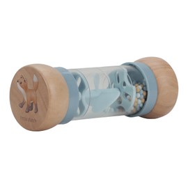 Little Dutch Forest Friends 7236 FSC Wooden Rain Rattle Grasping Toy Blue