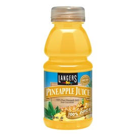 Langers 100% Pineapple Juice, 10 Fl Oz (Pack of 12)