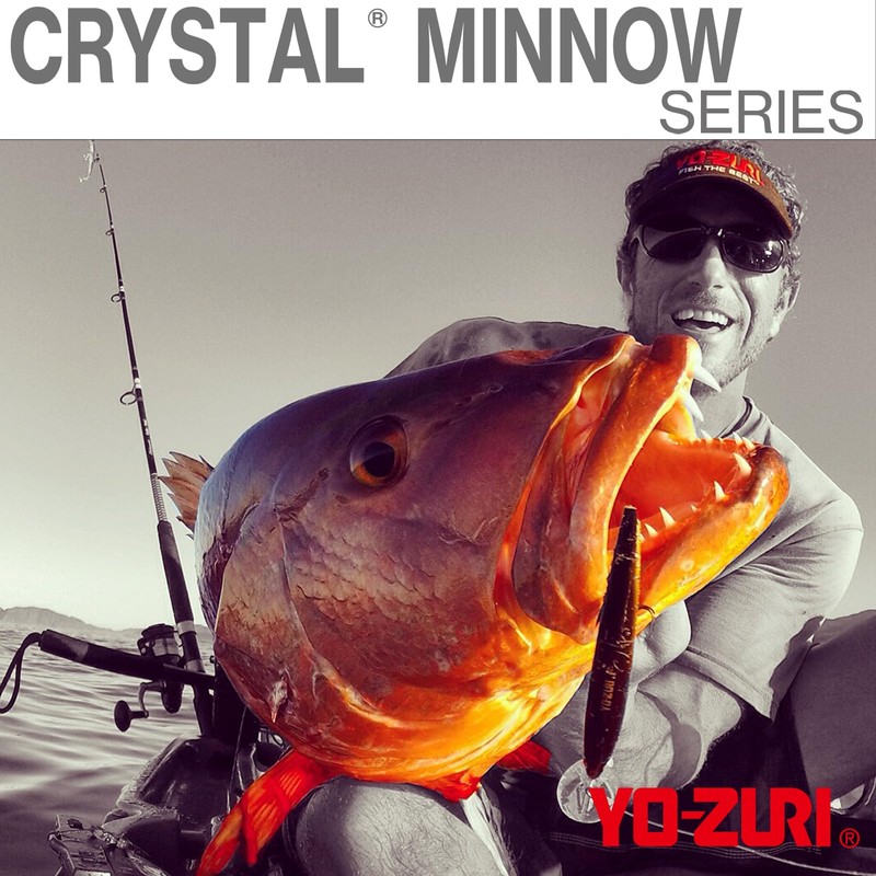 Yo-Zuri Crystal Minnow Deep Diver Walleye Floating Lure, 5 1/4",