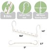 Mr. Pen- Space Saving Hangers for Clothes, 20 pcs, White,