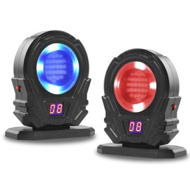 2 Pack Portable Laser Trainer Target - Dry Fire Laser Training System for Reactive Laser Shooting Counting Laser, Training Targets Compatible Most of Laser Cartridges