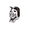 Festival Makeup M093 Black Hannya (Small) 3.4 x 2.0 inches