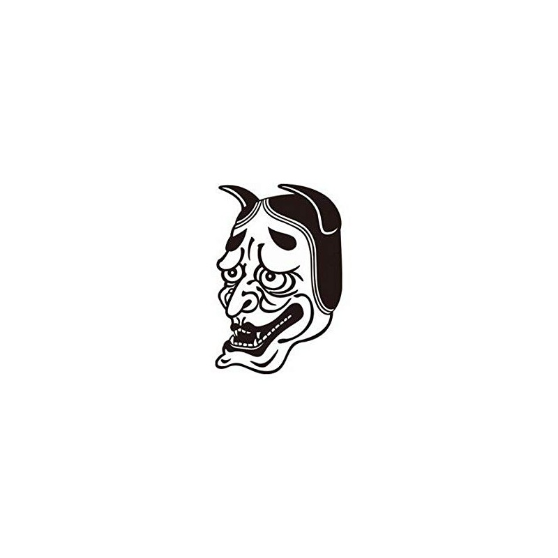 Festival Makeup M093 Black Hannya (Small) 3.4 x 2.0 inches