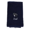 Always Looking Good Embroidered Navy Lawn Bowls Towel for Dad