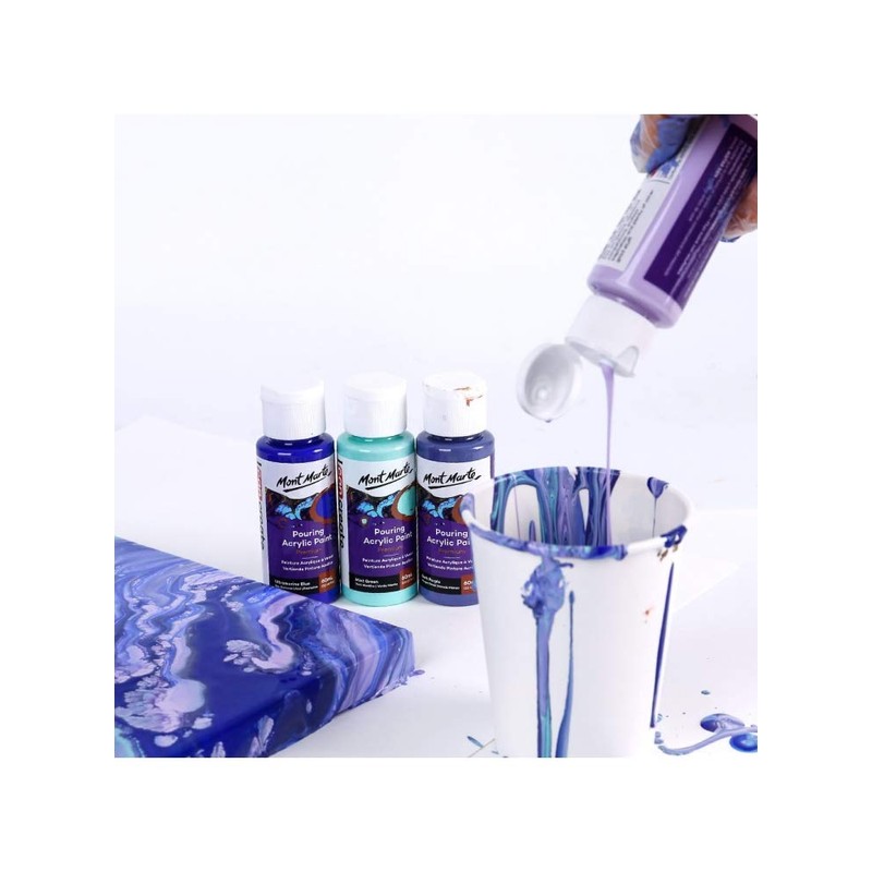 Mont Marte Pouring Set - 4 Pieces x 60ml