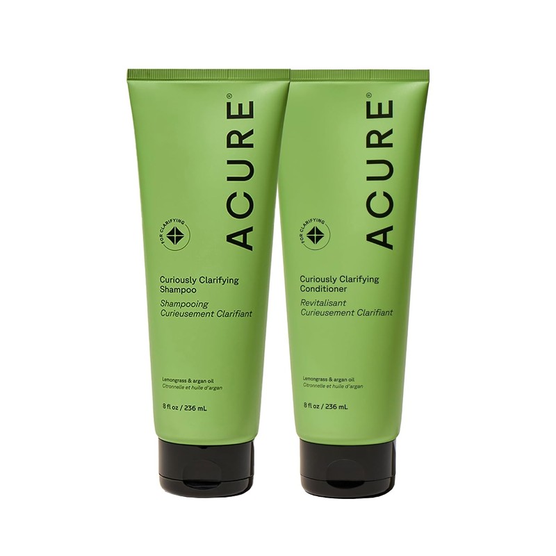 Acure | Shampoo y acondicionador para limpieza profunda | Fórmula