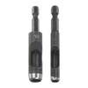 sourcing map 2pcs 1/4",3/8" Leather Hollow Hole Punch 1/4" Hex
