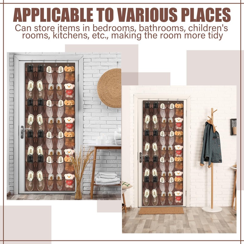 Windyun 40 Over the Door Shoe Organizer Large Breathable Mesh