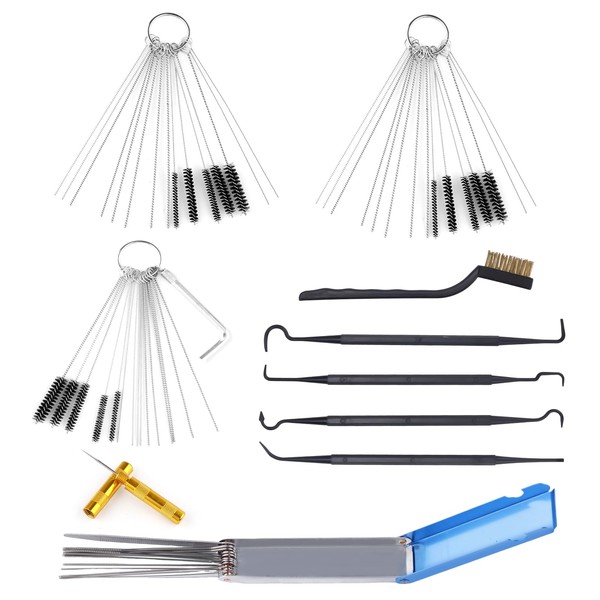 Goktvai Carburetor Cleaner Kit, Torch Tip Cleaner Set Hex Wrench