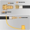 12 FT RV Propane Quick Connect Hose, 3/8 Female Flare