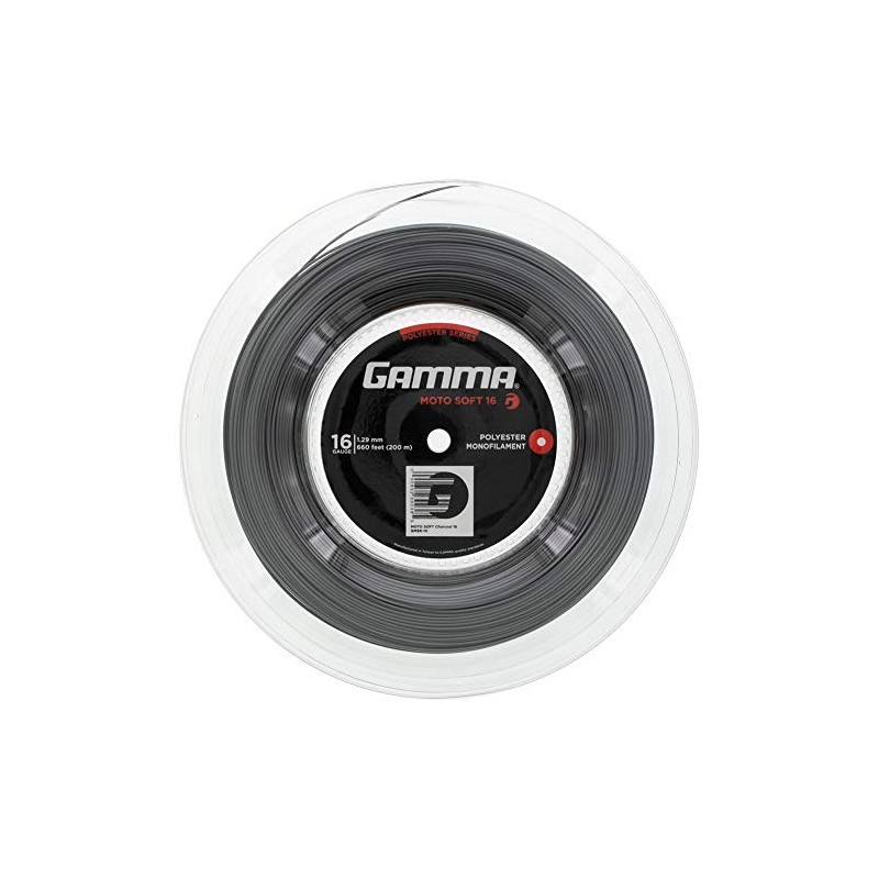GAMMA MOTO SOFT Tennis String 1,24 MM 17 Grey 200
