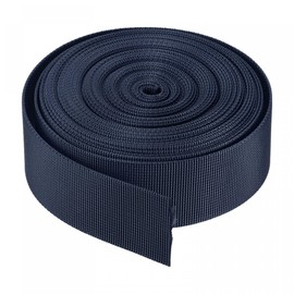 sourcing map Flat Nylon Webbing Strap 1.5 Inch 10 Yards Dark Blue for Backpack, Luggage-Rack
