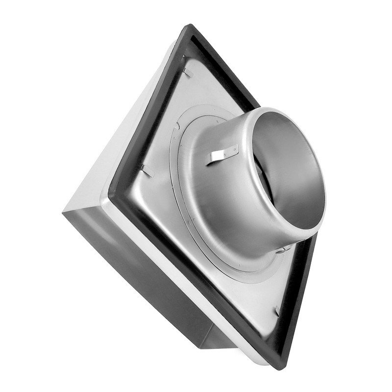 QWORK® Cowled External Air Vent Cover 100mm 4 Inch 304