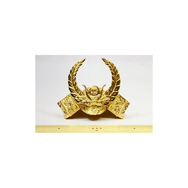 瑞鳥作 「出世黄金兜」 徳川家康 ミニ兜飾り 24KGP