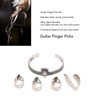 Guitar Pick Set with Alloy Bracelet Stainless Steel Finger Thumb