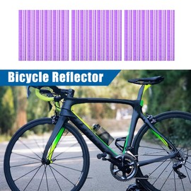 QUARKZMAN Pack of 36 Purple Bicycle Reflector Reflective Version Durable ABS
