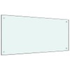 "vidaXL White Kitchen Backsplash - Tempered Glass, Easy-to-Clean, Heat-Resistant, Secure