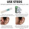 Gusruvti 180 Pcs Ear Piercing Cleaner Floss Disposable Earring Piercing