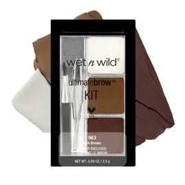 Wet n Wild Kit para Cejas con Polvo, Gel y Pinza,Larga Duración, Alta Pigmentación Efecto suave y Natural, Tamaño Compacto Perfecto para Kit de Maquillaje, Ideal para Laminado y Maquillaje Compacto, Vegano y Cruelty Free