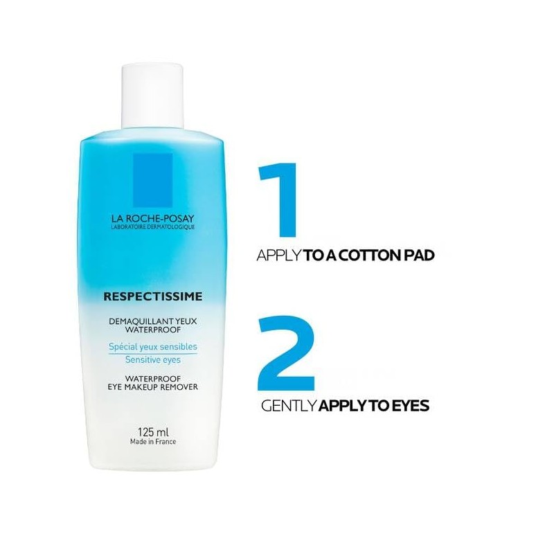 Desmaquillante Bifásico La Roche Posay Respectissime para ojos sensibles 125ml
