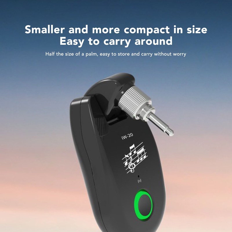 Guitar Transmitter Receiver Set 220 Degree Rotation Wireless Guitar System