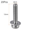 TA-VIGOR 20pcs M2.5 x 12mm Phillips Pan Head Machine Screws