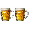 Home Products Essentials 2 Pack Glass Dimpled Stein Beer Mug