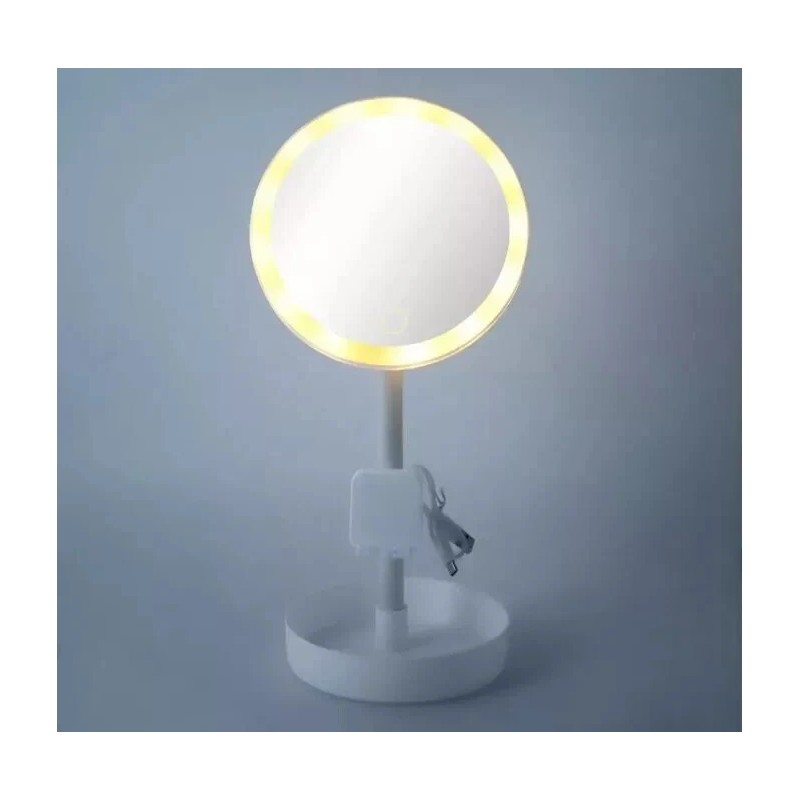 Target Bullseye's Playground LED Mirror with Phone Holder 15"H White