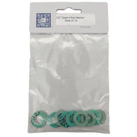 Green Fibre Washer 1/2" - Pack of 10
