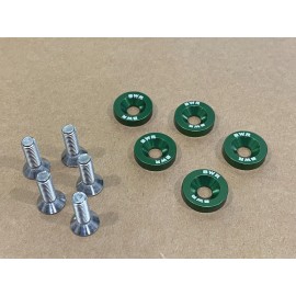 Blackworks Green Fender Washer Kit For 92-00 Civic x 88-91 Acura Integra RSX CRX