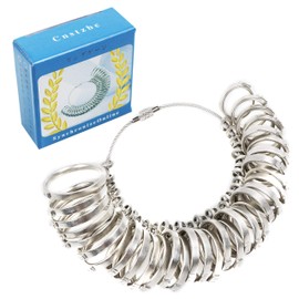 Cnstzbc HK Standard Size 1-33 Ring, Measuring Professional, Supervised by a Professional Jeweler