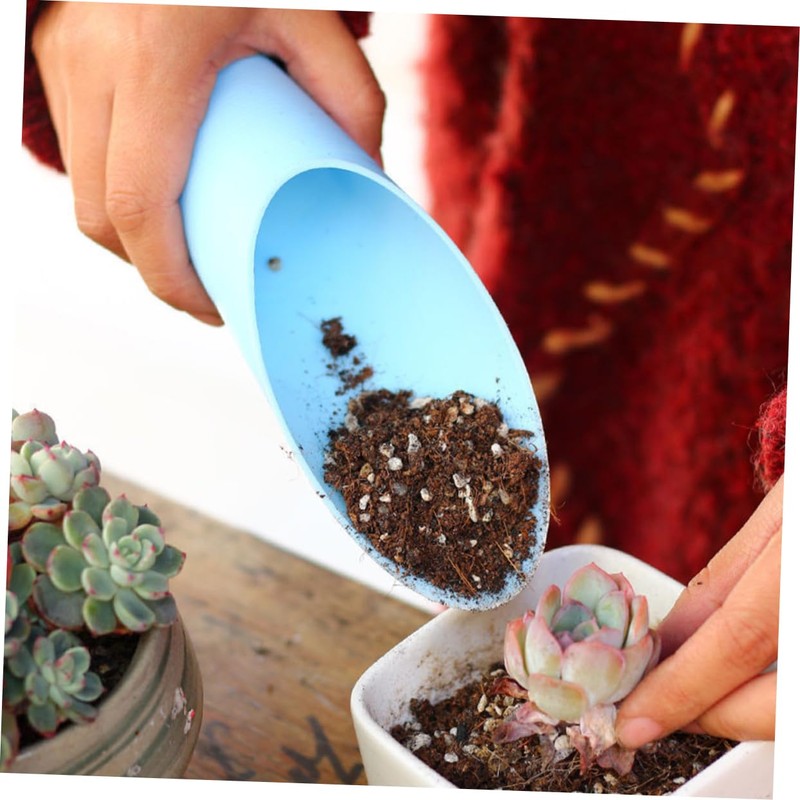 Sosoport 5pcs Ergonomic Potting Scoop Multi-Purpose Garden Tool for Succulent