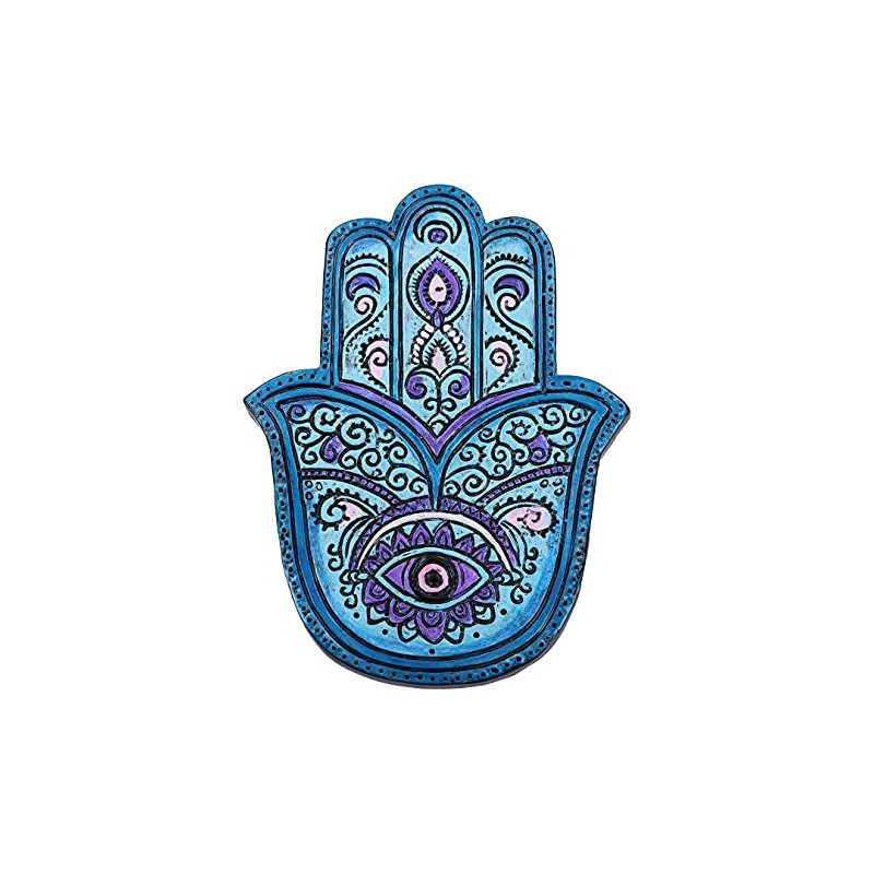 Nemesis Now Hamsa's Serenity Hand Incense Stick Burner, Blue, 12.5cm