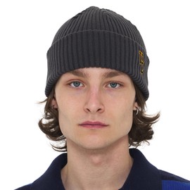 UNDERCONTROL 4 Seasons Trawler Cotton Blend Fisherman Beanie Unisex Stylish Plain Knit Skull Hat Rolled Cuff Watch Cap Korea (Sports Crew Charcoal)