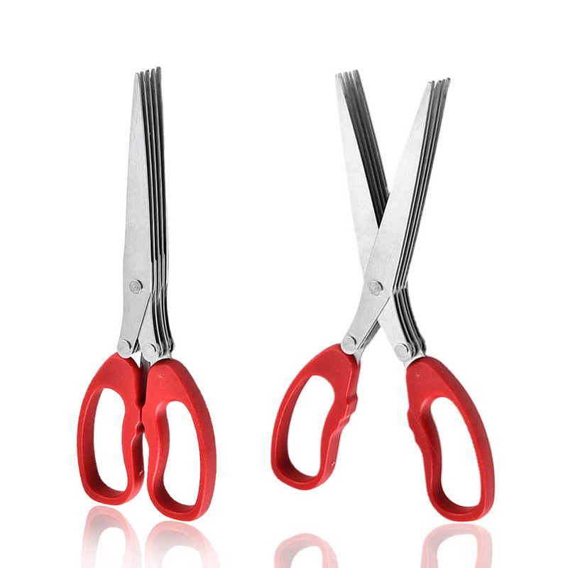MagiDeal Shredder Scissors Multipurpose Multi-Blade Cutting Shears with Stainless Steel