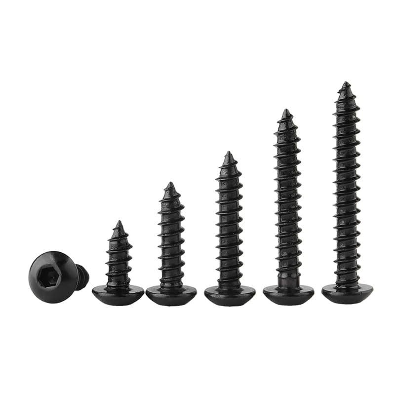 ORANXIN M4 x 12 mm, 50 pieces, carbon steel, round