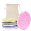 LOPHE 6 Pieces Washable Double Sided Oval Makeup Remover Pads