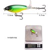1Pc Topwater Fishing Lures Bass with Floating Tractor Rotating Tail