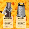 Ourokhome Rotary Cheese Grater Hand Crank, Kitchen Shredder Speed Mandolin