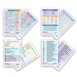 YardCard Paediatric Nursing Lanyard Cards | Developmental Milestones, Vital Signs, Abbreviations, GCS & More (PVC)