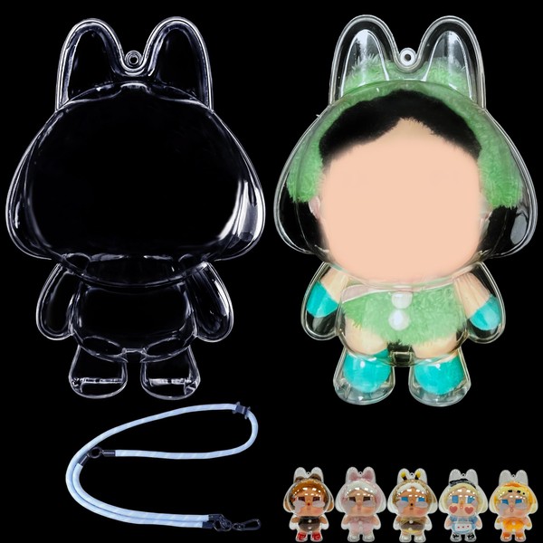 LUFEEMGA Protective Case for Crybaby Doll,Clear Plastic Display Standing Style