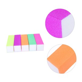 Baluue 10pcs Manicure Kit Fingernail Files Nail Polishing Block Iridescent Mini Nail File for Women