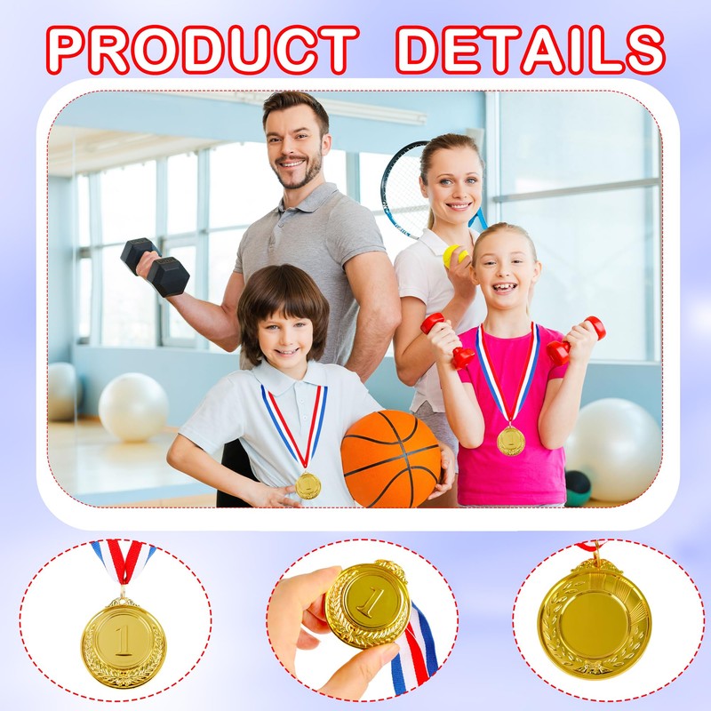 Hoarost 36 Pcs Gold Silver Bronze Award Medals 1st 2nd