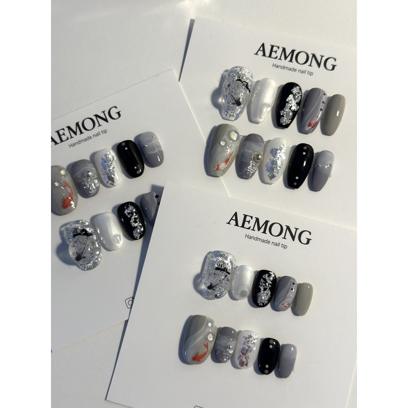 Aemong: Vintage Koi - Round Square / Aemong : 빈티지