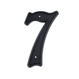 HASWARE 5.5 Inch (139 mm) House Number Modern Door Numbers Street House Address Numbers, Black ABS Plastic (7)