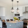 Black Crystal Pendant Light for Kitchen Island, Luxury Water Ripple