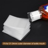 PATIKIL 400pcs 55x40mm Perforated Shrink Bands PVC Heat Shrink Wrap