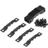 20 Pack Sawtooth Picture Frame Hanger 45mm Black + Screws