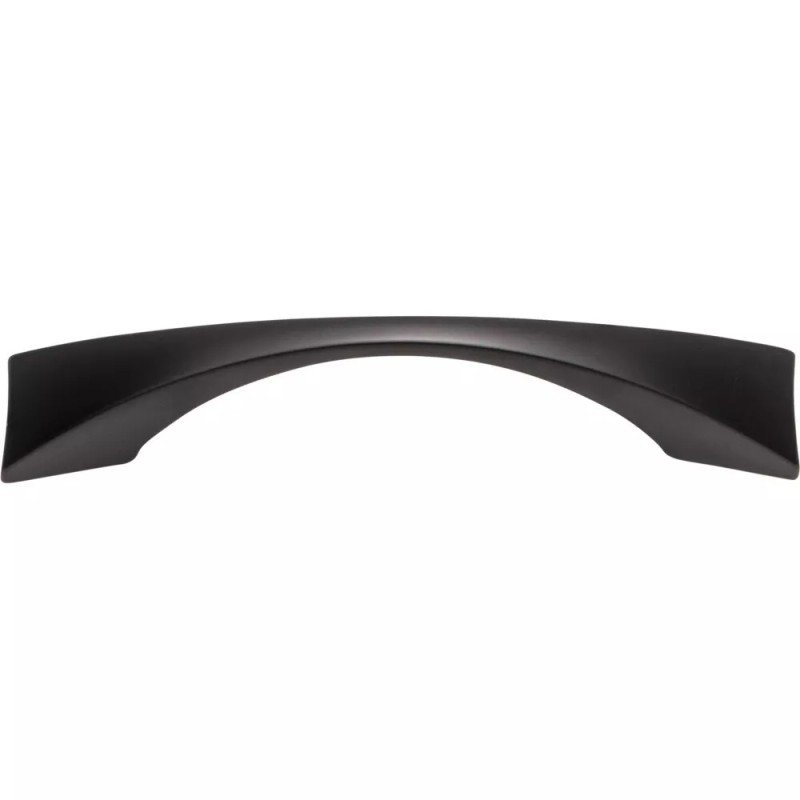 Elements Matte Black Contemporary Square Kitchen Cabinet Pull Vanity Closet